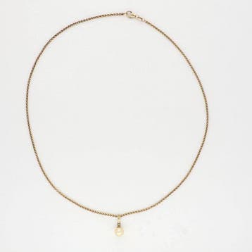 Collier - 14 carats Or jaune Perle