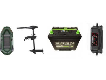 Kolibri boot +fluistermotor 48LBS + 110ah accu + 10ah, Nieuw