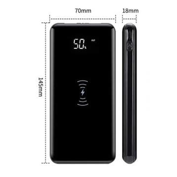 Draadloze QI 30.000mAh Externe Powerbank Noodaccu Batterij, Verzenden, Nieuw, Stuff Certified®