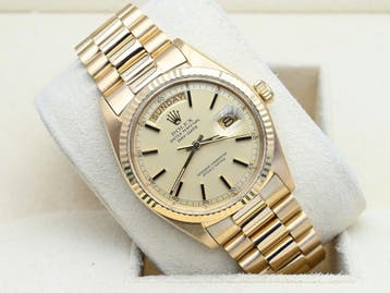 Rolex Day-Date Ref. 1803 Year 1974 (Box & Papers), Ophalen of Verzenden, Zo goed als nieuw, Polshorloge, Rolex