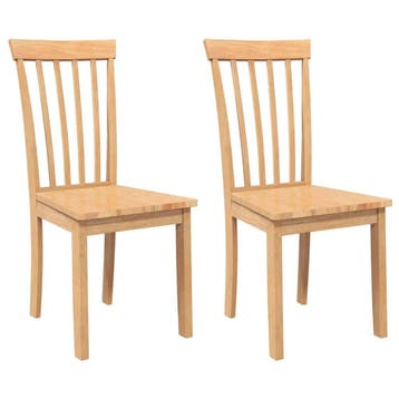 Eetkamerstoelen massief hout -36% Retour deal, weg is weg, Twee, Overige kleuren, Verzenden, Nieuw