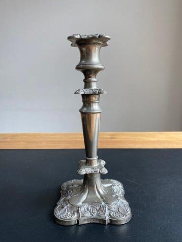 Kandelaar (7) - Verzilverd - Vintage & Antieke, Antiek en Kunst, Curiosa en Brocante