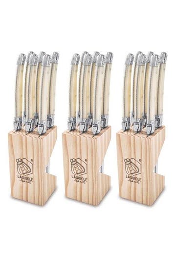 Laguiole - 18x Steak Knives - Pearl - style de -