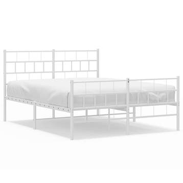 Wit metalen bed 120x190cm | Tweede kansje, OP = OP, Huis en Inrichting, Gebruikt, Verzenden, Wit, Klassiek, elegant en tijdloos