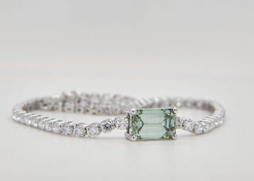 Zonder minimumprijs - Armband - 14 karaat Witgoud - 1.94ct., Nieuw