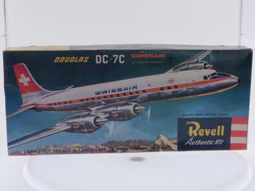 Schaal 1:122 Revell H-267 Douglas DC-7C Swissair #9293, Hobby en Vrije tijd, Modelbouw | Vliegtuigen en Helikopters, Ophalen of Verzenden