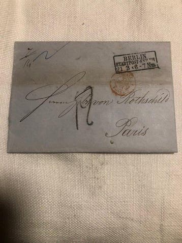 Duitsland 1855/1865 - 6x Historische Bankbrieven aan, Gestempeld