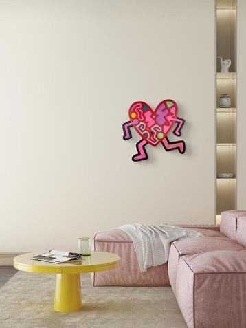 Krzysztof Gudanski - Layered Running Heart X Keith Haring,