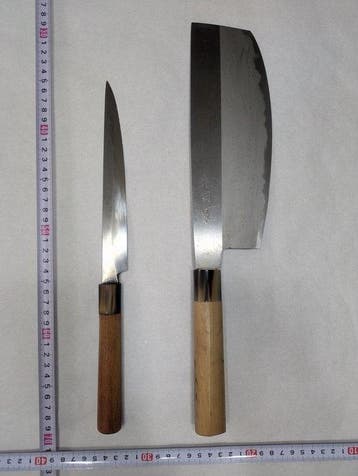 Keukenmes - Staal, Hout - Japan - Traditionele Japanse