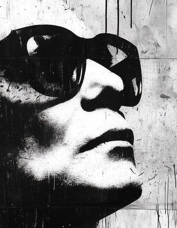 David Law (1967) - Karl Lagerfeld II (Stencil)