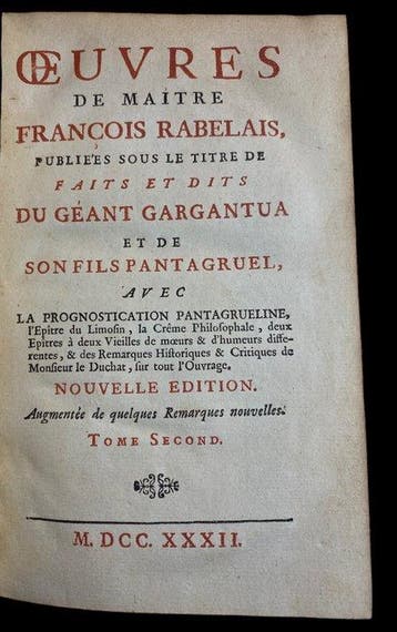 François Rabelais - Œuvres de Maître François Rabelais -