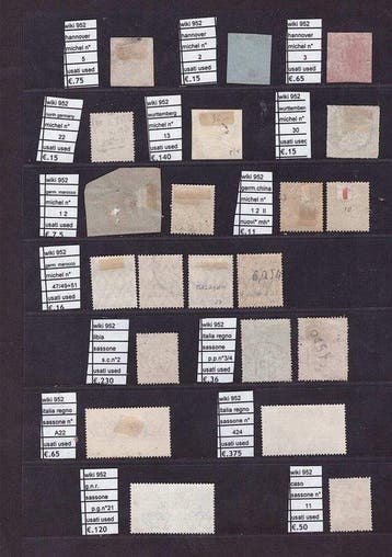 Monde 1850 - Belle collection de timbres d’Italie et