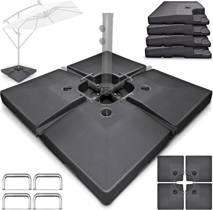 Parasolvoet - Parasoltegels - Vulbaar - Voor kruisvoet - Ant, Jardin & Terrasse, Parasols, Envoi