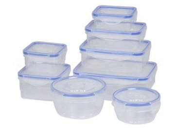 Veiling - Vershoudbakjes - 8 delige set - transparant - kuns, Huis en Inrichting, Nieuw