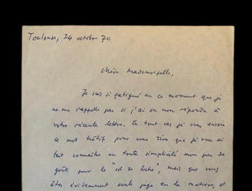 Jacques Maritain - Lettre Autographe signée – Toulouse -, Nieuw
