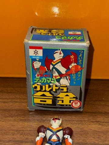 Nakajima - Speelgoed Tekkaman robot vintage 8cm in metallo