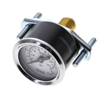 Manomètre G1/4 raccord arrière 0 à 10 bar 40mm WIKA, Verzenden
