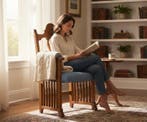 Fauteuil - Reina Ana Decoración Floral - Hout, Textiel, Huis en Inrichting, Nieuw