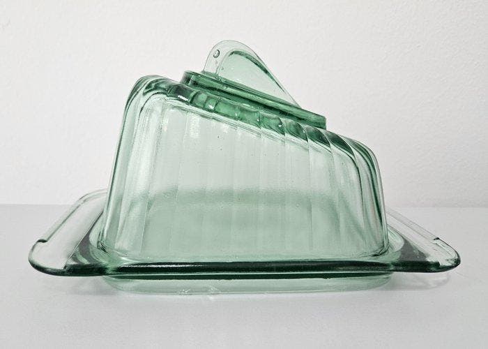 Royal Leerdam - A.D. Copier - Boterschotel - Kaasstolp, Art, Antiek en Kunst, Kunst | Designobjecten