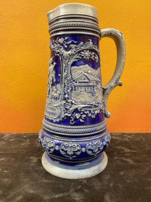 Chope de bière - Grès, Antiquités & Art, Antiquités | Verre & Cristal