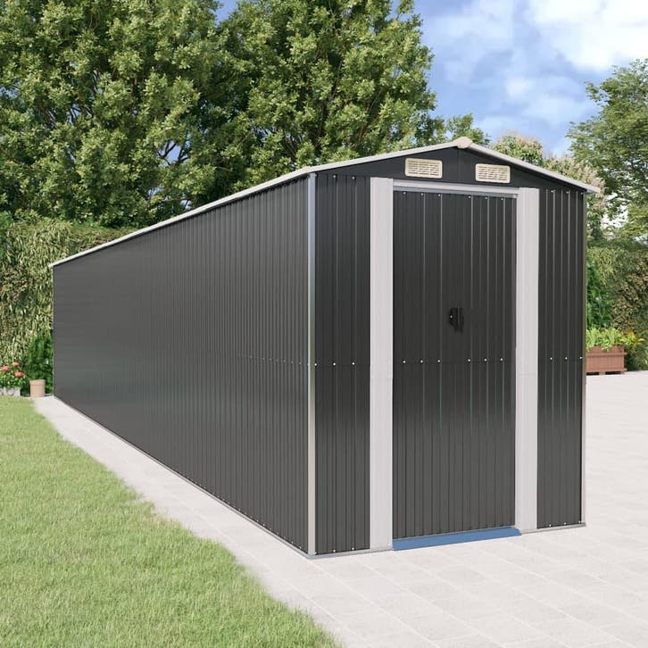 vidaXL Tuinschuur 192x1021x223cm gegalvaniseerd staal, Tuin en Terras, Tuinhuizen, Nieuw, Verzenden