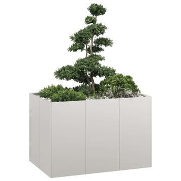 vidaXL Plantenbak 120x80x80 cm roestvrij staal, Verzenden