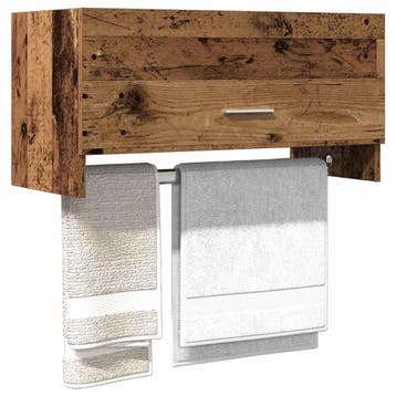 vidaXL Kledingkast 70x32,5x35 cm bewerkt hout oud, Verzenden