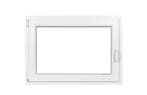 PVC raam draaikiep b100xh60 cm Wit, Gevelraam of Ruit, Minder dan 80 cm, 80 tot 120 cm, Nieuw