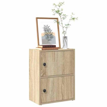 vidaXL Boekenkast 40x24x52 cm bewerkt hout sonoma, Huis en Inrichting, Kasten | Boekenkasten, Verzenden, Nieuw
