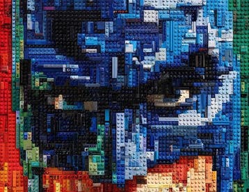 Canvas Fit - Alberto Ricardo - Batman en Bloques, Nieuw