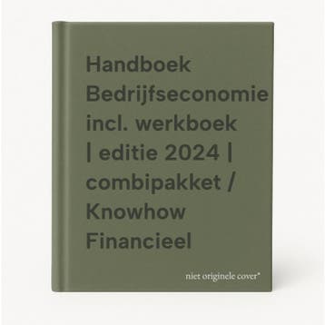 Handboek Bedrijfseconomie incl. werkboek | editie 2024 |, Boeken, Verzenden, Zo goed als nieuw