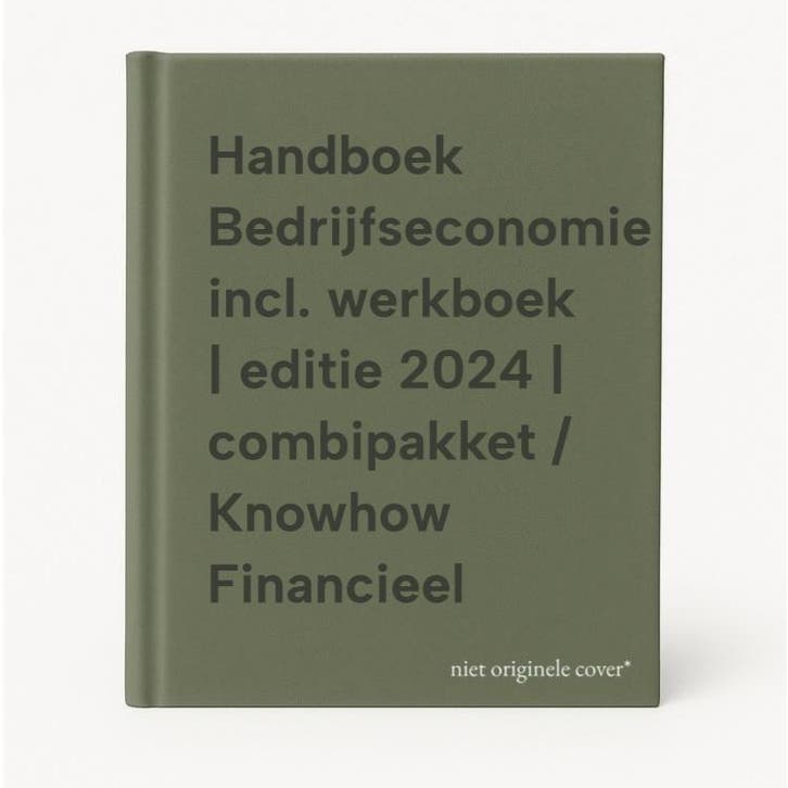 Handboek Bedrijfseconomie incl. werkboek | editie 2024 |, Boeken, Schoolboeken, Zo goed als nieuw, Verzenden