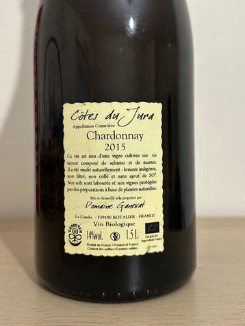 2015 Domaine Ganevat, Grusse en Billat - Côtes du Jura - 1