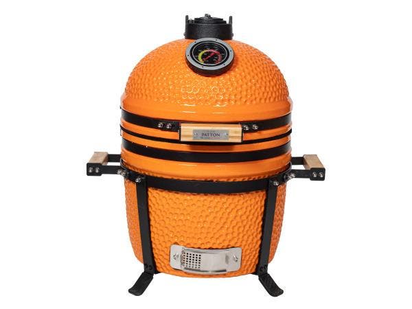 Veiling - Patton Kamado 15 inch Oranje, Tuin en Terras, Houtskoolbarbecues
