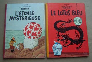 Tintin - T9: Le Lotus Bleu - B30 + T10: L’Etoile Mystérieuse, Livres