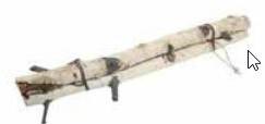 Berkenstokken ca. 60 cm 3 stuks, Nieuw