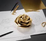 Richard Orlinski (1966) - sculptuur, La rose Orlinski - 5 cm