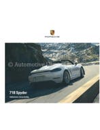2020 PORSCHE 718 SPYDER HARDCOVER BROCHURE DUITS, Nieuw