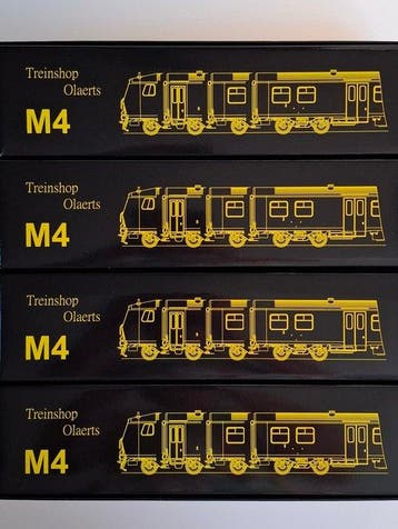 Treinshop Olaerts H0 - Modeltrein personenwagonset (4) - Set