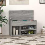 vidaXL Schoenenbank 80x30x45 cm bewerkt hout grijs sonoma, Verzenden, Nieuw