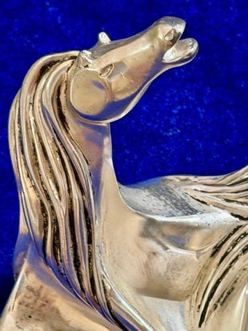 Stilarte - Beeldje - Dynamic Horse - .925 zilver, Antiek en Kunst