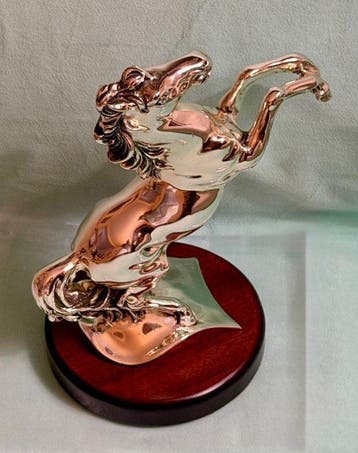 Sirio Preziosi Argenti - Beeldje - Stunning Prancing Horse -, Antiek en Kunst