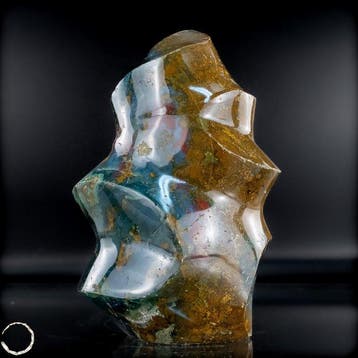 Grote natuurlijke zeer artistieke Ocean Jasper - Agaat Vlam-, Verzamelen