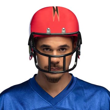 Helm American football rood, Verzenden