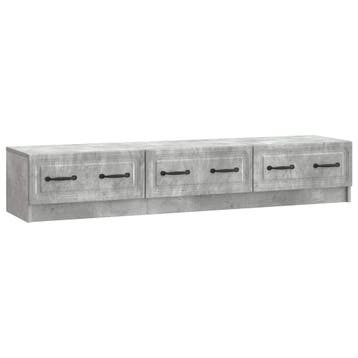 vidaXL TV Kast met lade Betongrijs 147 x 34,5 x 27 cm, Verzenden, Nieuw