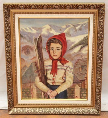 Francesc Vila Ferrer (1905 - 1980) - Retrato de una joven