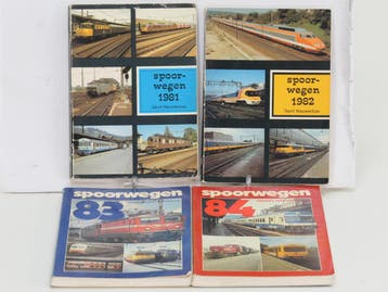 Set Spoorwegen 1981–1984 – Jaaroverzichten Nederlandse s, Ophalen of Verzenden, Nieuw