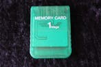 Memory Card 1 Mega Transperant Green Playstation 1 PS1, Verzenden, Nieuw