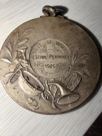 Penning - Médaille Ville de Wavre Festival Permanent 1926 -