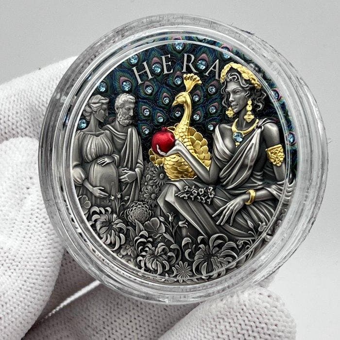 Niue. 5 Dollars 2025 – Hera – 2 oz Silver coin – Ag .999 –, Postzegels en Munten, Munten | Europa | Niet-Euromunten